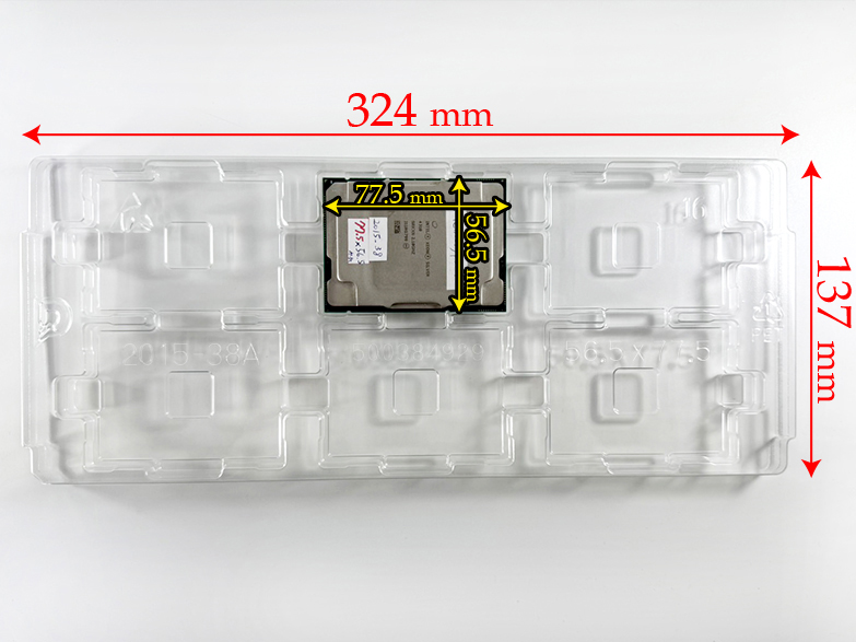 77.5x56.5 56.5x77.5 LGA4189 LGA4677 cpu tray packaging 2015-38A